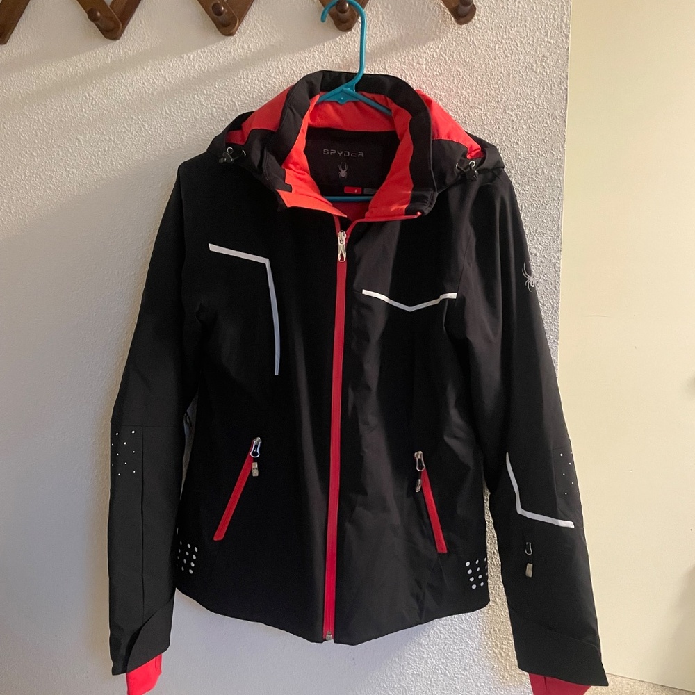 NWOT Spyder Protege Ski Snow Jacket Black Size 8